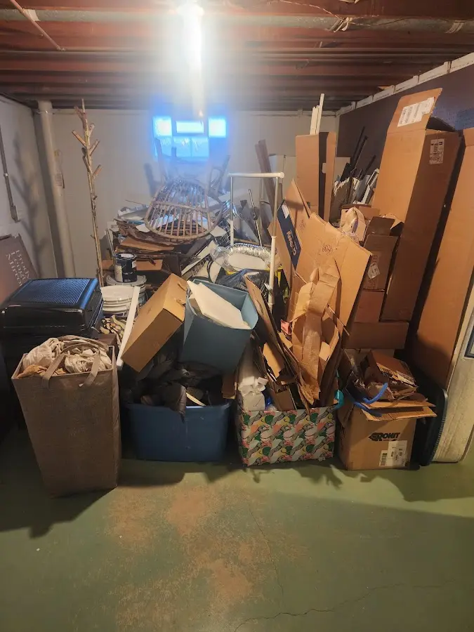 Roll-off dumpster container at job site for Cleanout Dumpster Rental in Perrysburg